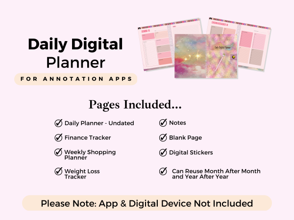 Undated Daily Digital Planner - Image 3