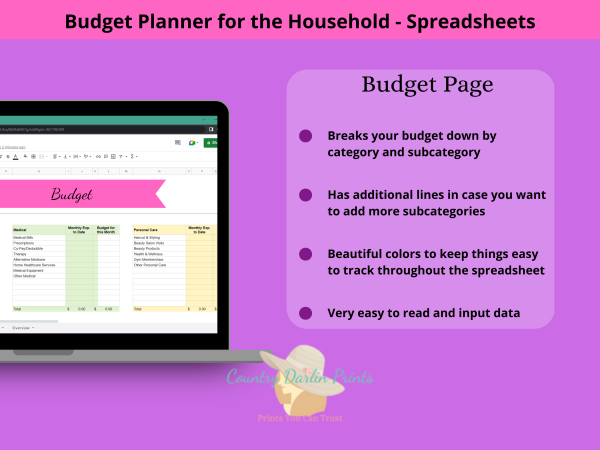 Home Budget Planner Spreadsheet for Google Sheets - Image 3