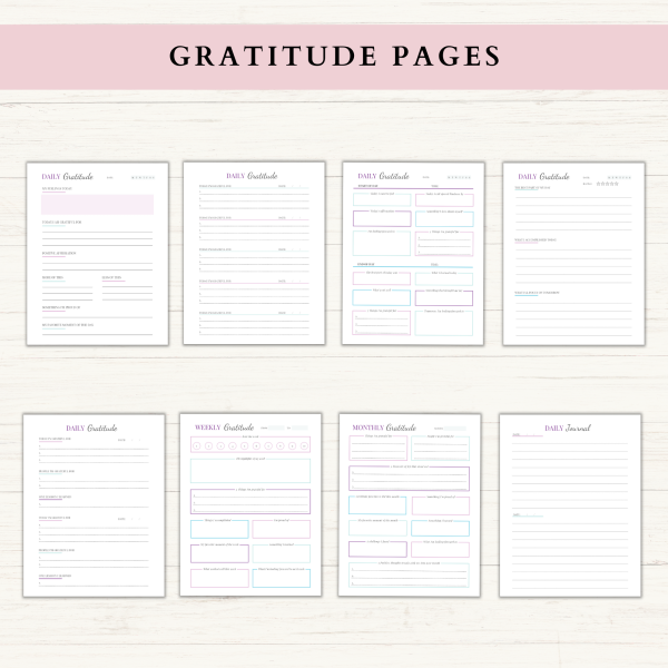 Self-Care Journal | Printable Self-Care Journal | Daily Journal | Gratitude Journal | Reflection Journal | Letter | A4 | A5 | PDF | Printable Journal | Digital Journal - Image 3