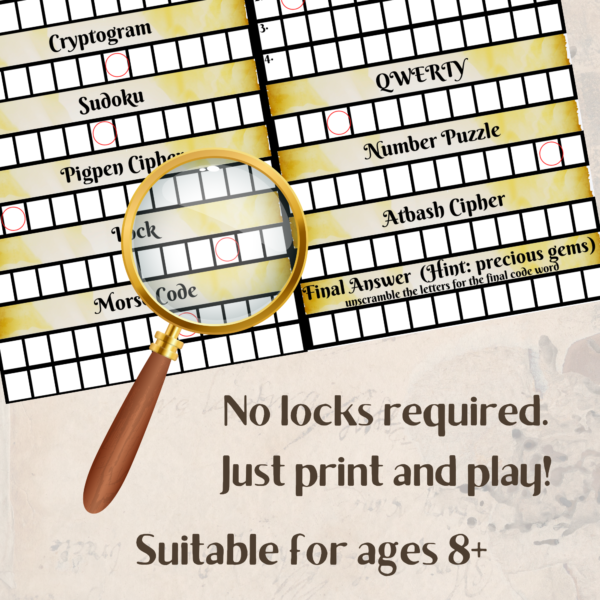 Escape Room For Kids | Printable Escape Room | Pirate Treasure Hunt Escape Room | DIY Escape Room | Birthday Party Games | Family Game Night - Image 3