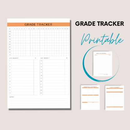 Printable Grade Tracker for Homeschool, School, and College Students - Stay on Top of Your Grades! - Image 4