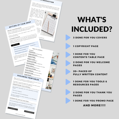 How To Start a Printables Business Guide | PLR Done-For-You Content | Customizable Canva E-Book Template | Online Coach Branding Lead Magnet - Image 3