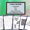 Children’s Logic and Motor Skills with Coloring Pages, Mazes, Sudoku Puzzles I Spy, and Scissor Cutting Pintable Downloads Activity Pack - Image 2
