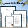 On the Go Logic Puzzles Printable Activity Pack| Sudoku| Number Puzzles| Nonogram puzzles| Word Tetris| Symbol Math| Brain Teaser Puzzles - Image 6