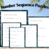On the Go Logic Puzzles Printable Activity Pack| Sudoku| Number Puzzles| Nonogram puzzles| Word Tetris| Symbol Math| Brain Teaser Puzzles - Image 7