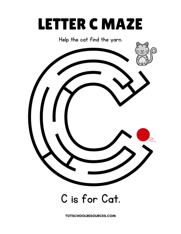 Letter Mazes A-Z - Preschool Printable Activity - Image 4