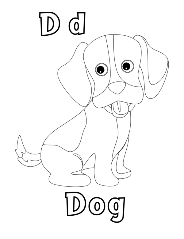 Color and Learn A to Z Alphabet and Animals Coloring Pages - Image 5