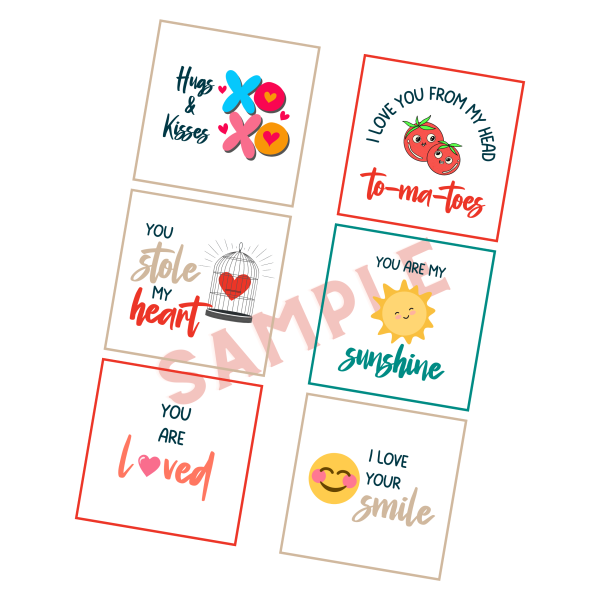 24 Valentine's Day Lunch Box Notes for Kids - Plus Bonus - Image 4