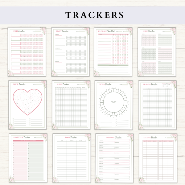 Life Planner Bundle | Daily Planner | Weekly Planner | Habit Tracker | Productivity Planner | US Letter | PDF | Printable Planner | Digital Planner - Image 4