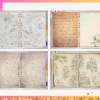 Vintage Flower DIGITAL NOTEBOOK, Goodnotes, Notability, Xodo, iPad Notebook, Digital Scrapbooks, 6 Sections, Vintage Scrapbook, Vintage Notebooks - Image 2