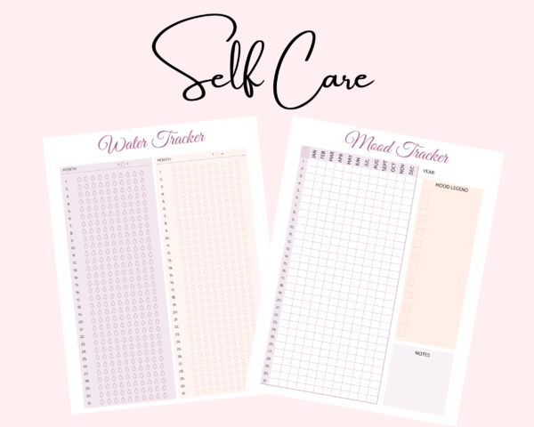 Self Care Planner (Health and Wellbeing) - Gratitude Journal, Fitness Tracker, Habit Tracker and more - Image 4