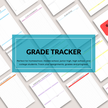 Printable Grade Tracker for Homeschool, School, and College Students - Stay on Top of Your Grades! - Image 3