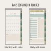 2023 Digital Planner for Smartphones - Gold Teal Art Deco Design - Image 5