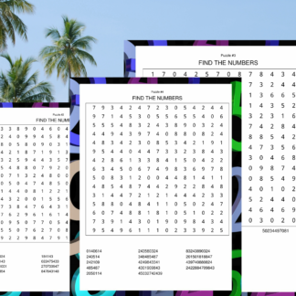 200 Relaxing Large Print Number Search Puzzles - Image 7