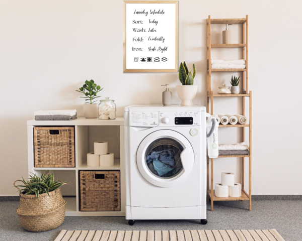 Laundry Room Funny Digital Prints, Wall Art Printables, Set of 3, Never Ending Chore, Funny Sayings, Funny Definition - Image 5