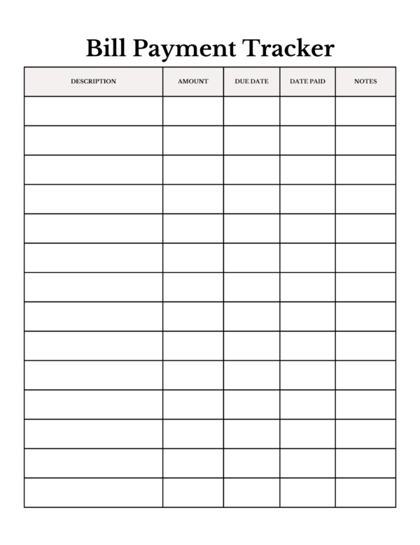 Irregular Income Budgeting Worksheets | Expenses by Paycheck | Ramsey's Baby Steps | Bill Payment Tracker | Printable - Image 4