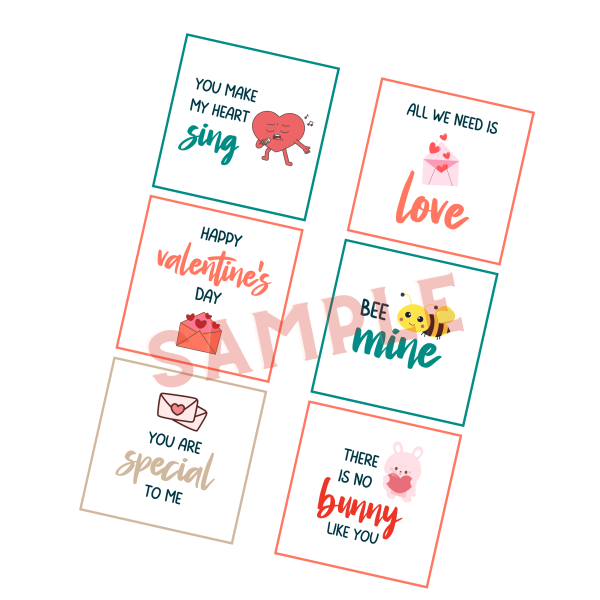 24 Valentine's Day Lunch Box Notes for Kids - Plus Bonus - Image 5