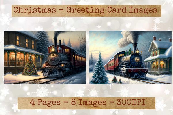 Vintage Holiday Season Card Images #02 - Image 5