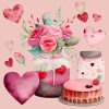 Valentine's Day Watercolor Clipart II - Image 5