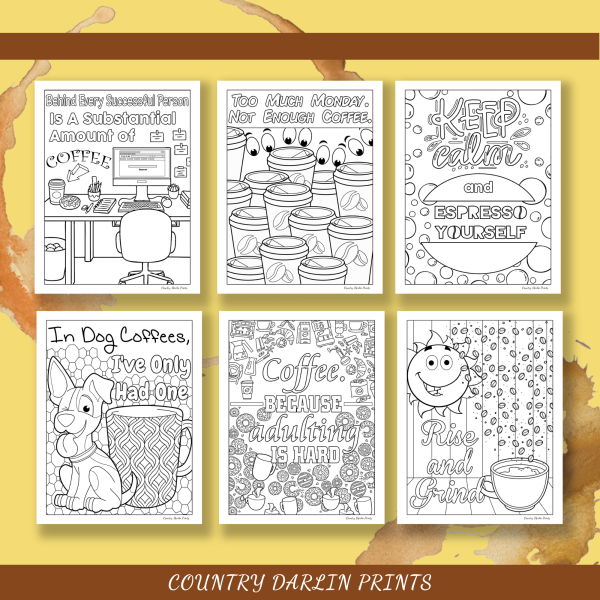 Coffee Cravings Coloring Book - Image 6