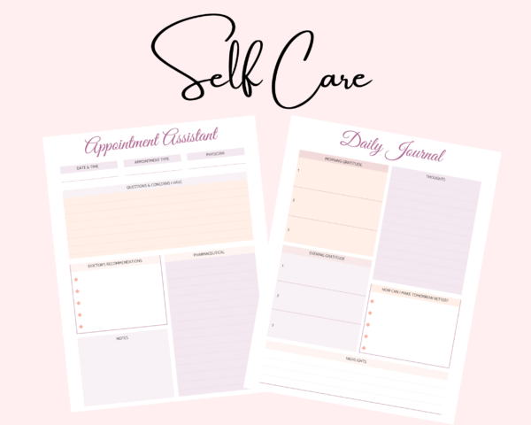 Self Care Planner (Health and Wellbeing) - Gratitude Journal, Fitness Tracker, Habit Tracker and more - Image 6