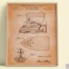 Set of 6 Fashion and Clothing Patent Prints. Vintage Paper Background Version - Set of 6 Beautiful 1800s and 1900s Vintage Wall Art - Image 4