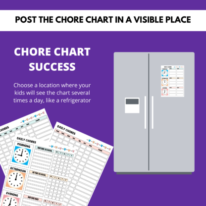 Daily Chore Charts for Children, Printable Daily Checklist for Kids, Responsibility Tracker - Image 7