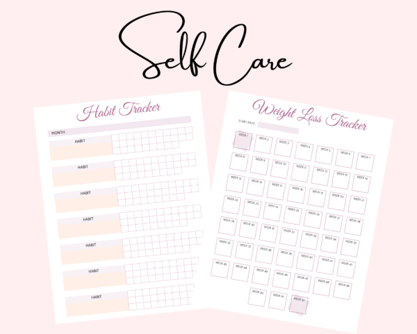 Self Care Planner (Health and Wellbeing) - Gratitude Journal, Fitness Tracker, Habit Tracker and more - Image 7