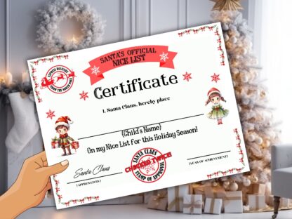 Santa's Nice List Certificate and Letter from Santa - Image 5