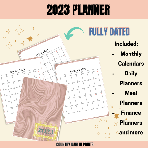 2023 Peach Silk Planner - Image 8