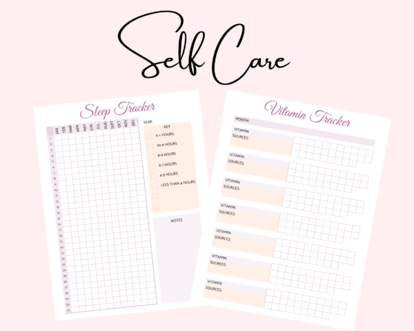 Self Care Planner (Health and Wellbeing) - Gratitude Journal, Fitness Tracker, Habit Tracker and more - Image 8