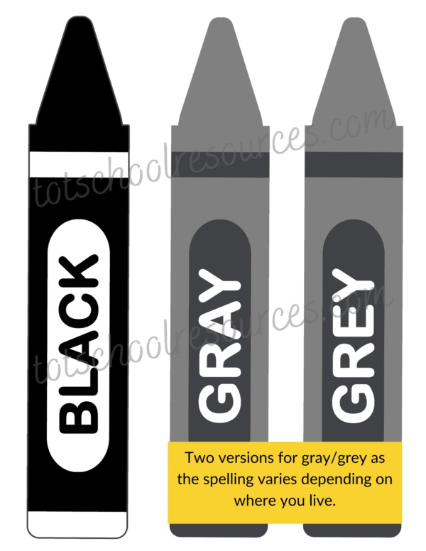 Crayon Color Learning Printable - Learn Colors - Preschool Learning - Image 5