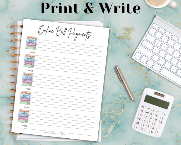 Bill Tracker Printable Bundle | Bill Tracker Digital Download - Image 4