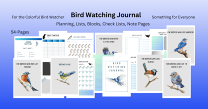 The Colorful Bird Watcher Journal