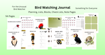 The Unusual Bird Watcher Journal