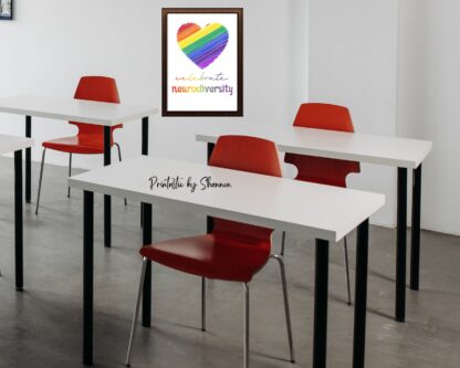 Celebrate Neurodiversity Posters, Digital Prints, for Special Education, Therapists, Home, Clinics - Image 3