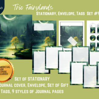 Trio Fairylands Journal Envelope Tags 009