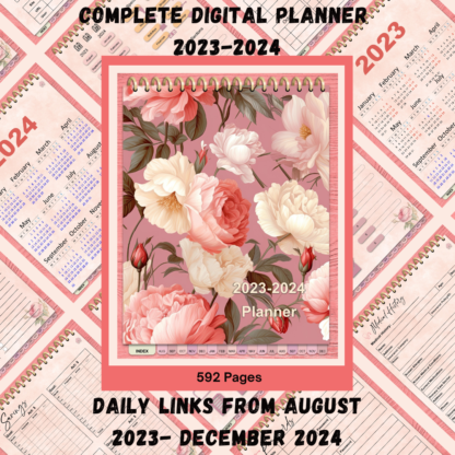 Ultimate 17-Month Dated and Hyperlinked Digital Planner 2023-2024