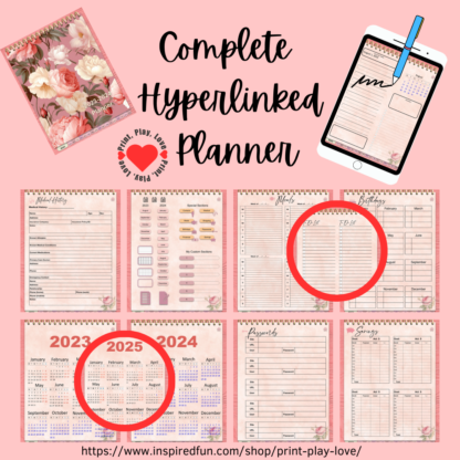 Ultimate 17-Month Dated and Hyperlinked Digital Planner 2023-2024 - Image 6