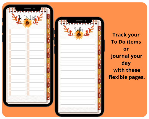 Fall-themed Digital Phone Planner - Image 3