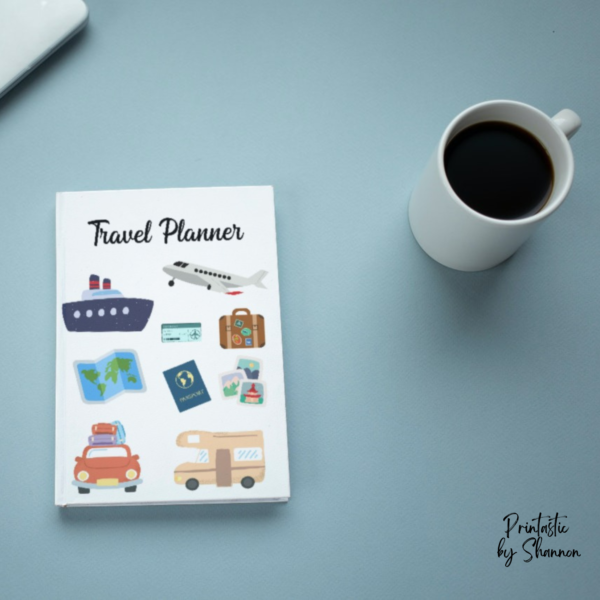 Travel Planner with 2 Cover Options, Itinerary, Lodging, Meal Planner, Printable PDF - Image 2