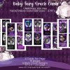 PRINTABLE CARD Deck - Baby Fairy Oracle Card Deck - Tarot Sized Cards 2.75 x 4.75 - US Letter - Digital Download - 46 Cards - Purple Gold - Image 6