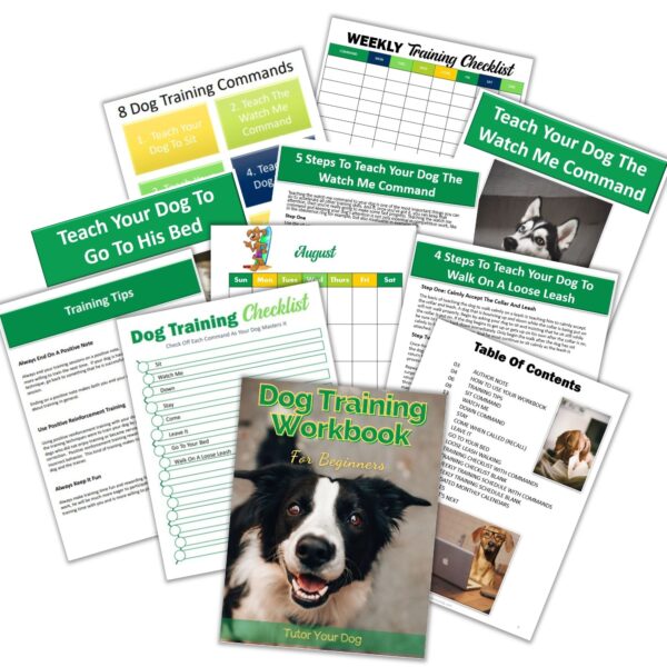 Printable Dog Training Workbook Planner and Tracking Chart | Instant Download | 8.5x11 PDF| Dog Training Planner and Training Log Workbook - Image 4