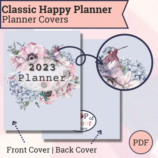 Floral Watercolour 2023 Planner Cover