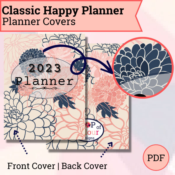 Dahlia 2023 Planner Cover