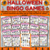 Halloween Bingo Games With Witches and Ghosts