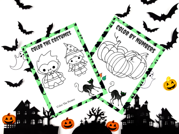 HALLOWEEN Black Cat Games Bundle + Cut Paste & Wear Papercraft Cat Mask DIGITAL DOWNLOAD Printables - Image 4