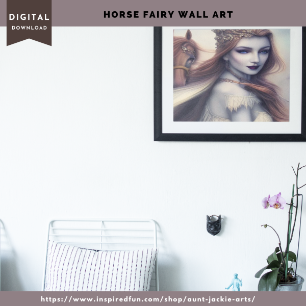 WALL ART Print, Gallery Wall Print, and Instant Download Print -Horse Fairy - pdf, jpg - 5 Aspect Ratios / Sizes - 3 Unannounced Bonuses - Image 7