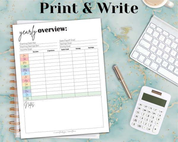 Income & Expense Tracker Printables Bundle | Digital Download - Image 5