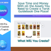Tarot Guidebook, Canva Template, Canva Template, PLR, Card, Tarot CARD Guide, 120 Page Guidebook, US Letter, Tarot Template, Commercial Use - Image 3